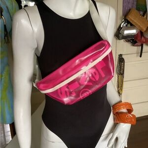 LEVI’S pink clear Fanny pack